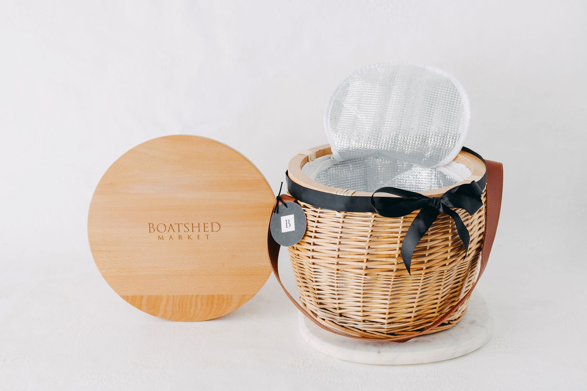 Insulated Wooden Picnic Basket