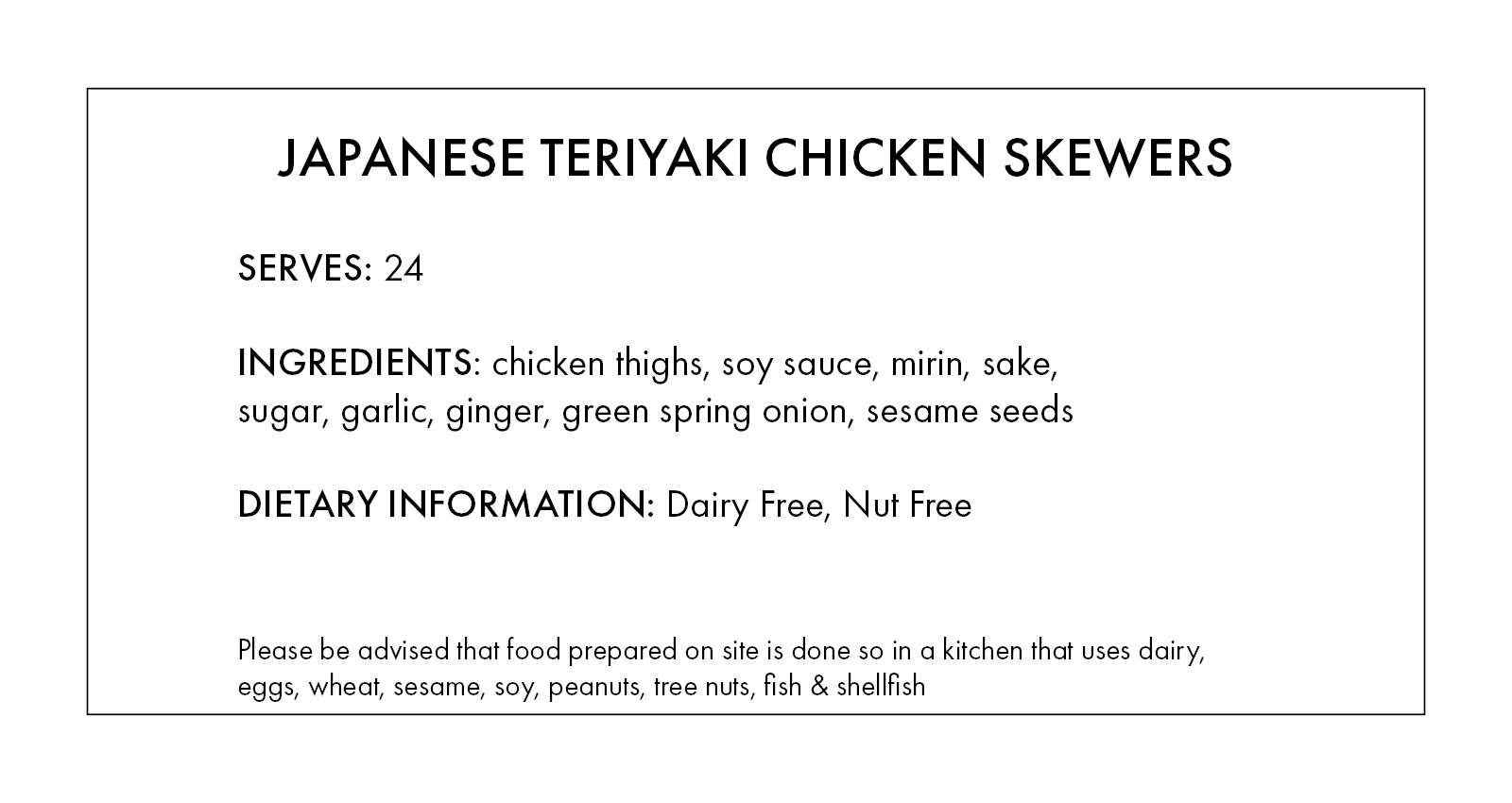 Japanese Teriyaki Chicken Skewers