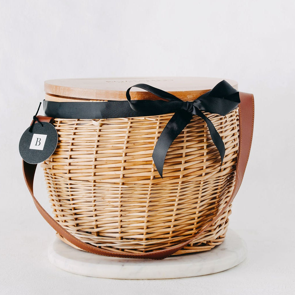 Insulated Wooden Picnic Basket