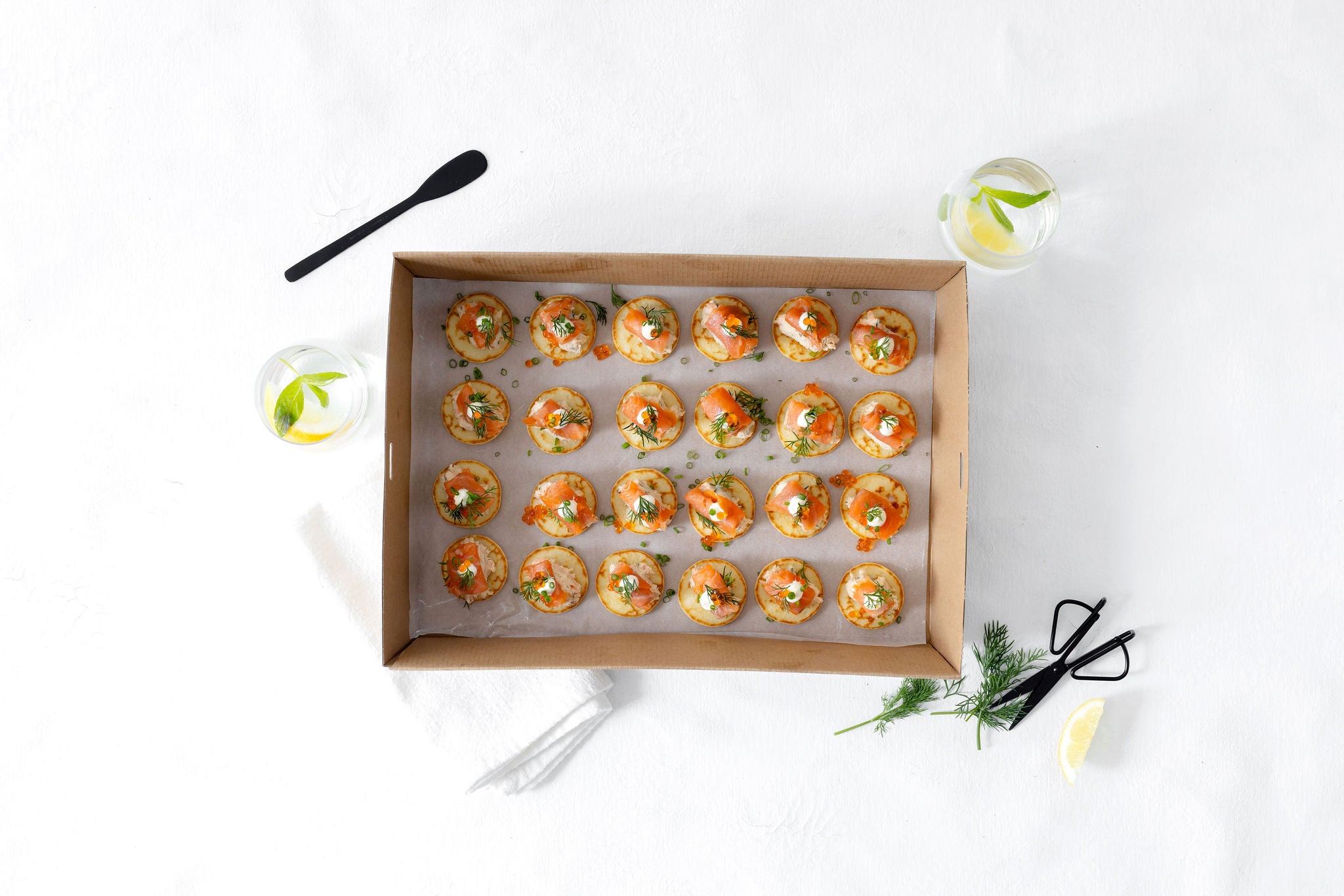 Smoked Salmon Blinis