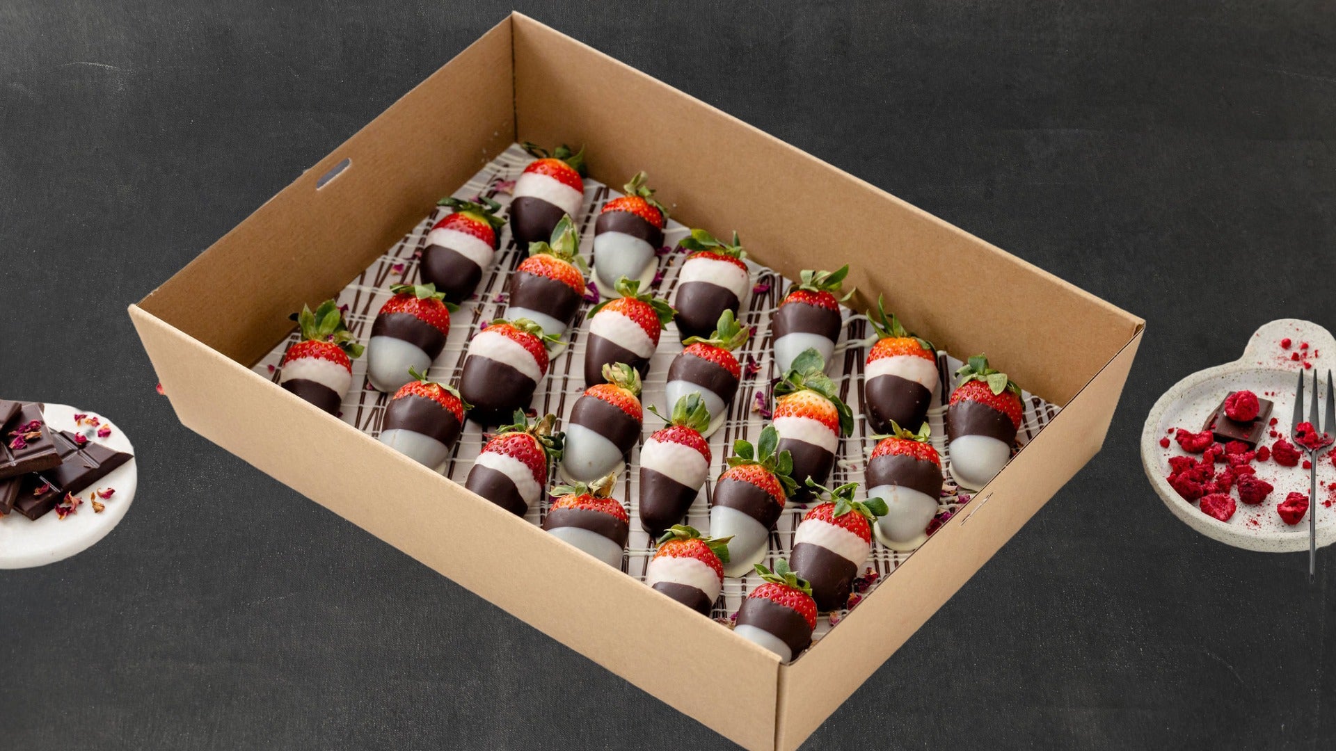 Valentines Day Chocolate-Coated Strawberries